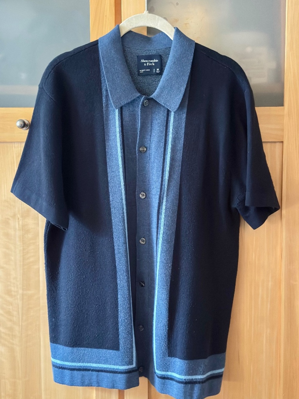 Abercrombie & Fitch - Border Stripe Button-Through Sweater Polo